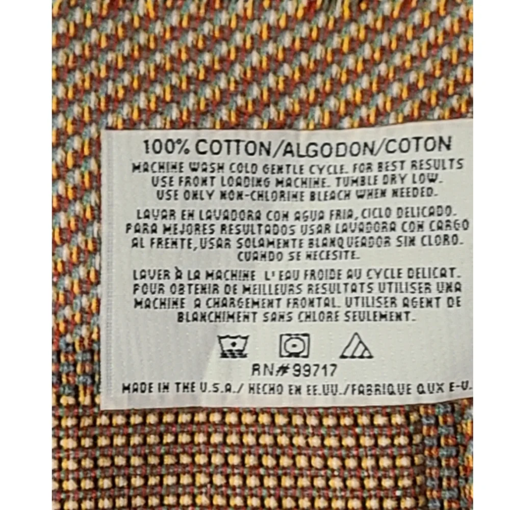Walt Disney World Magic Kingdom Mickey Mouse Throw Blanket 60x42 Woven Tapestry